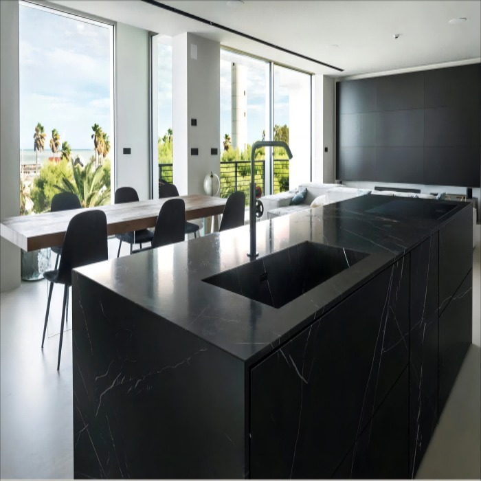 3MM Promote Chinese Black and White Root Big Slabs Sintered Stone 