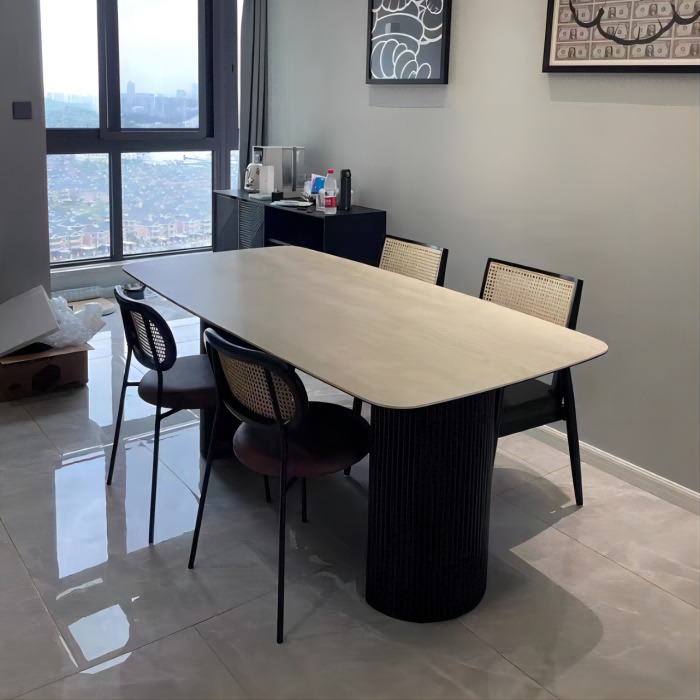 6MM Cut To Size Flo Cave Stone Sintered Stone Slabs for Dining Table