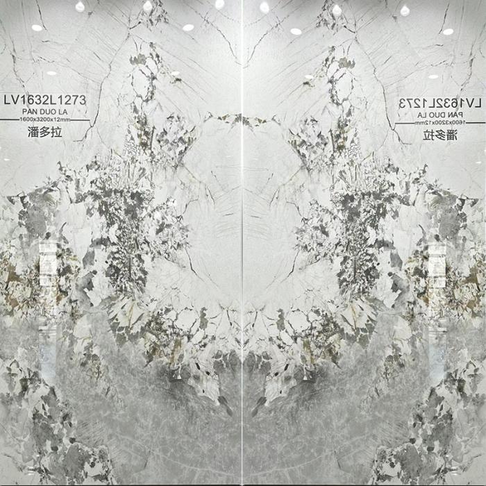 12mm Luxury Stone Artificial Patagonia White Sintered Stone Slab