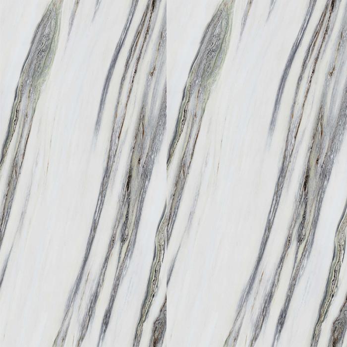 12MM Porcelain Slab White with Gray Vein Sintered Stone Slab