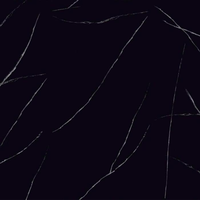 9MM Black and White Root Sintered Stone Polished Slab for Kitchen Countertop