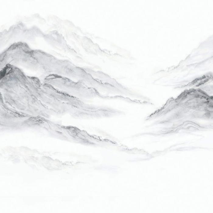 9MM Landscape Painting Sintered Stone Slab Indoor Wall Background