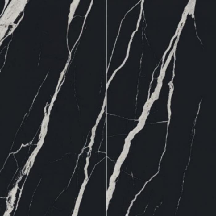 9MM Fossil Black Sintered Stone Polished Slabs Indoor Decorative