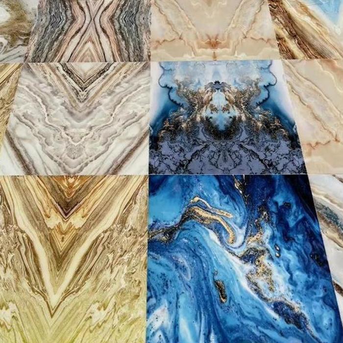 2.5mm Lightweight PVC Marble Sheets Waterproof spc Wall Panels for Interior Decoration