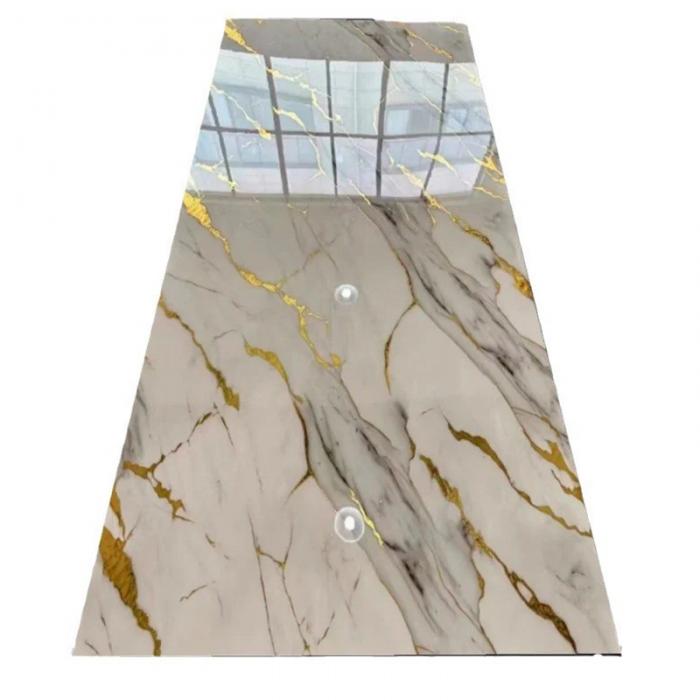 2.5mm UV Panel High Glossy Pvc Marble Sheet 3D Printed Design