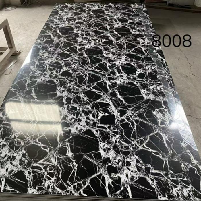2.5mm Lightweight PVC Marble Sheets Waterproof spc Wall Panels for Interior Decoration