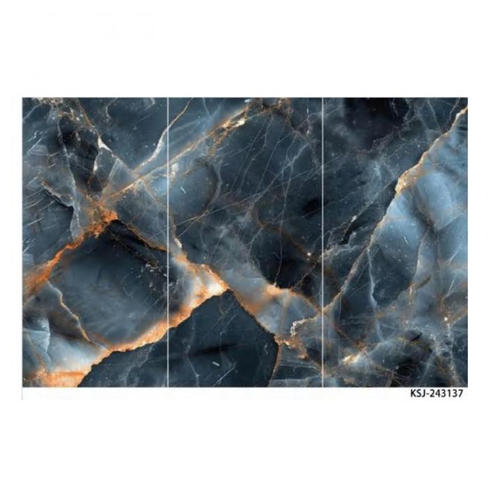 2.5mm Customized Film Series PVC Sheet UV Marble Board Interior Decoration