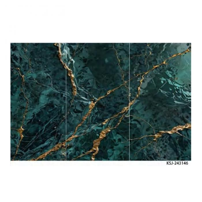 2.5mm Customized Film Series PVC Sheet UV Marble Board Interior Decoration