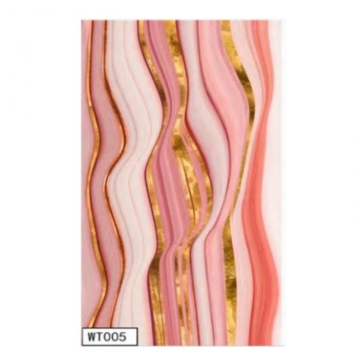 2.5mm Customized Film Series PVC Sheet UV Marble Board Interior Decoration